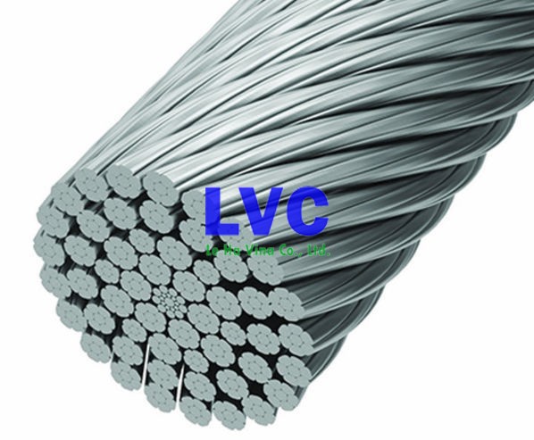 Cáp thép mạ kẽm 6x36, Cáp mạ kẽm chất lượng cao, Cáp mạ kẽm giá rẻ, Cáp mạ kẽm Lê Hà