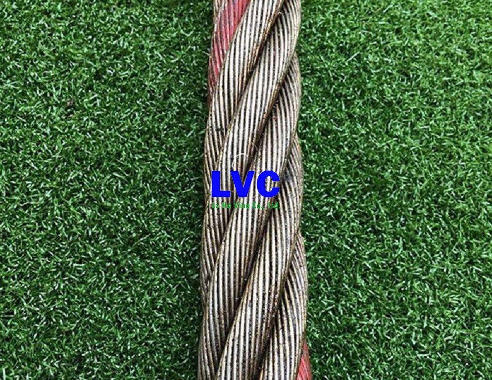 Cáp không mạ, Cáp không mạ 6x37, Ốc siết cáp, Cáp cứng viễn thông, Cáp bọc nhựa