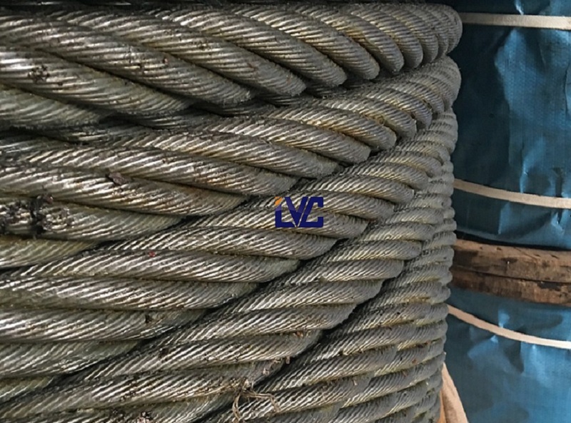 Sling cáp thép mạ kẽm, Cáp thép mạ kẽm, Cáp cứng viễn thông, Cáp bọc nhựa trắng, Cáp mạ