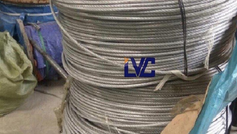 Sling cáp thép mạ kẽm, Cáp thép mạ kẽm, Cáp cứng viễn thông, Cáp bọc nhựa trắng, Cáp mạ