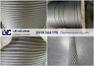 Cáp cẩu Hàn Quốc giá rẻ, Cáp cẩu Hàn Quốc, Công ty Lê Hà Vina, Cáp chống xoắn, Cáp mạ kẽm