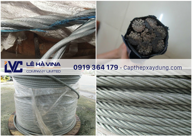 Cáp thép Man Ho Hàn Quốc, Cáp thép Man Ho, Cáp thép, Cáp bọc nhựa, Cáp mạ kẽm lõi thép