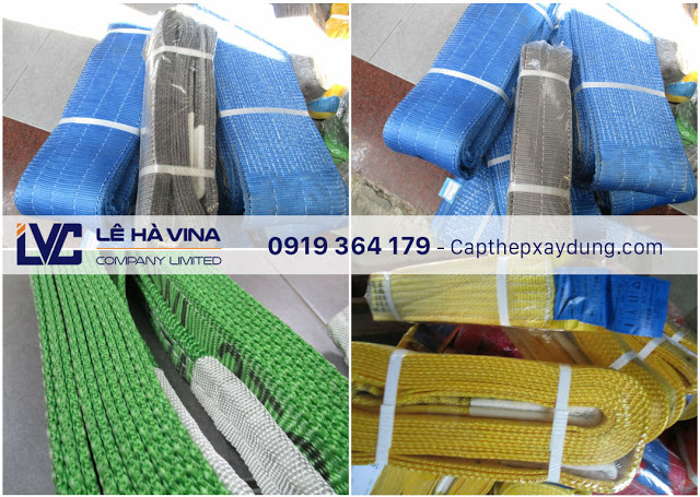 Cáp vải cẩu hàng Hàn Quốc, Cáp vải cẩu hàng, Cáp vải, Lê Hà Vina, Cáp thép