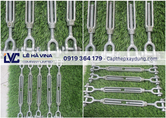 Tăng đơ d32 chịu lực cầu treo, Tăng đơ D32, Công ty Lê Hà Vina, Tăng đơ mạ kẽm, Tăng đơ mạ điện