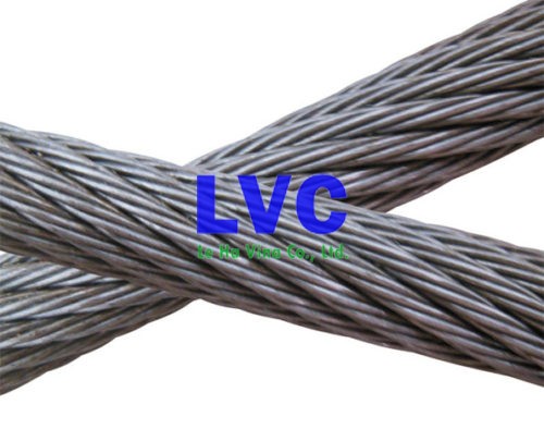 Cáp thép bọc nhựa 6x19, Lê Hà Vina, Cáp thép bọc nhựa, Sợi thép, Cáp thép neo tàu