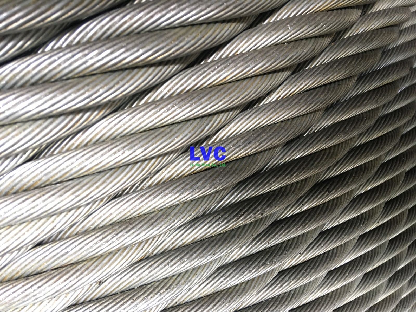 Cáp mạ kẽm 6x12+fc, Cáp mạ kẽm, Sợi thép, Lê Hà Vina, Thép mạ kẽm
