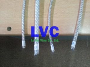 Dây cáp thép bọc nhựa, Dây cáp, Lõi cáp, Sợi dây cáp thép bọc nhựa, Lớp nhựa bọc