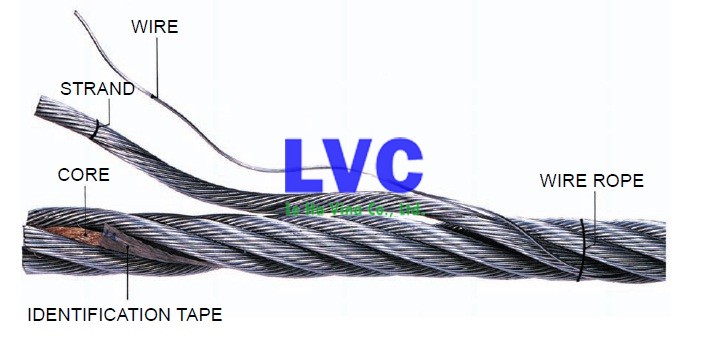 Cáp thép 6x36 nhập khẩu Hàn Quốc, Cáp thép 6x36, Lê Hà Vina, Cáp thép, Sợi thép