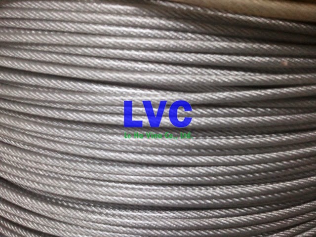 Cáp thép bọc nhựa, Lê Hà Vina, Dây cáp thép bọc nhựa, Cáp thép xây dựng, Sợi cáp