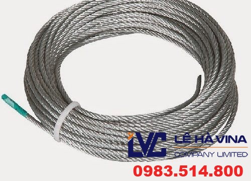 Cáp inox bọc nhựa, Dây cáp bọc nhựa, Cáp inox 304 bọc nhựa, Lê Hà Vina, Dây cáp chịu lực