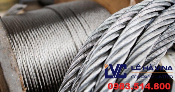 Cáp thép nâng hạ, Cáp thép mạ kẽm, Dây cáp bọc nhựa, Lê Hà Vina, Cáp thép, Cáp thép cầu trục