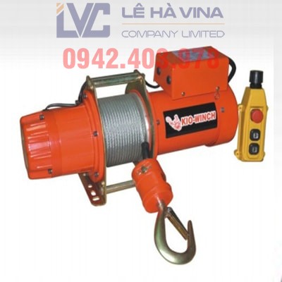 Tời điện 1 pha 500 kg, Tời điện 1 pha, palang mini, máy tời điện, Tời điện 1 pha Hugo 500kg, Thiết bị tời điện 1 pha Hugo PA500kg, Tời điện 1 pha Kio Đài Loan 500kg, Dòng tời điện Kio Winch, Tời nâng cáp điện ZKCRANE 500kg