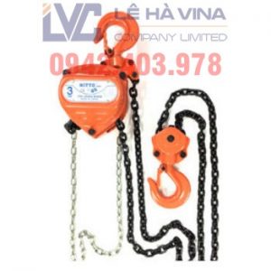 Pa lăng xích kéo tay Nitto 2 tấn 5m, Pa lăng xích kéo tay, Pa lăng, Pa lăng xích kéo tay Nitto, Ưu điểm của pa lăng xích kéo tay, Nitto