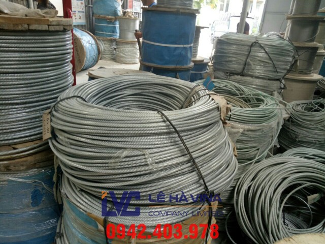 cáp thép bọc nhựa, cáp thép, cáp bọc nhựa, cáp thép Lê Hà, phụ kiện cáp