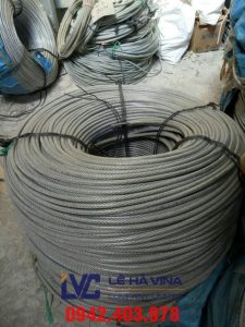Dây cáp thép bọc nhựa, Cáp thép bọc nhựa, Giá cáp bọc nhựa, Lê Hà Vina, Cáp bọc nhựa bấm chì