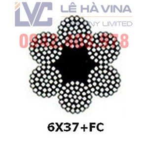 cáp thép 6x37 mạ kẽm, cáp thép, cáp thép 6x37, cáp mạ kẽm, cáp, Cáp thép 6x37 có tính ứng dụng cao, Công ty TNHH Lê Hà Vina, Lê Hà Vina, 6×37+FC và 6×37+IWRC 