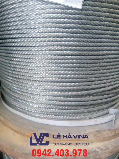 Cáp mạ kẽm, Ốc siết cáp mạ kẽm, Cáp thép mạ kẽm, Lê Hà Vina, Cáp thép, Phụ kiện cáp
