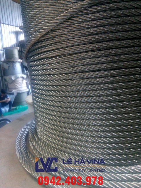 Cáp inox 304 6*12FC, cáp inox 304 6*12FC Trung Quốc, cáp inox, cáp inox 304, cáp thép inox 304