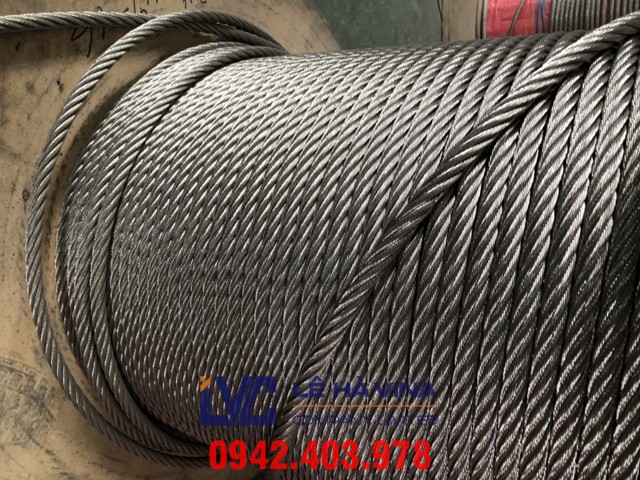Cáp inox 304 6*19FC, Cáp inox, Cáp inox 304, cáp inox 304 6*19FC, cáp inox 304 phi 5