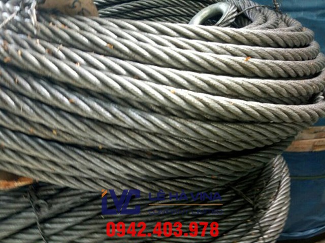 Cáp thép 6*36 IWRC, Cáp thép 6*36, Cáp thép, Cáp thép 6*36 IWRC lụa dầu Hàn Quốc, công ty TNHH Lê Hà Vina, Lê Hà Vina, Cấu tạo của cáp thép 6*36, 6*36 IWRC, Đặc điểm của cáp thép 6*36