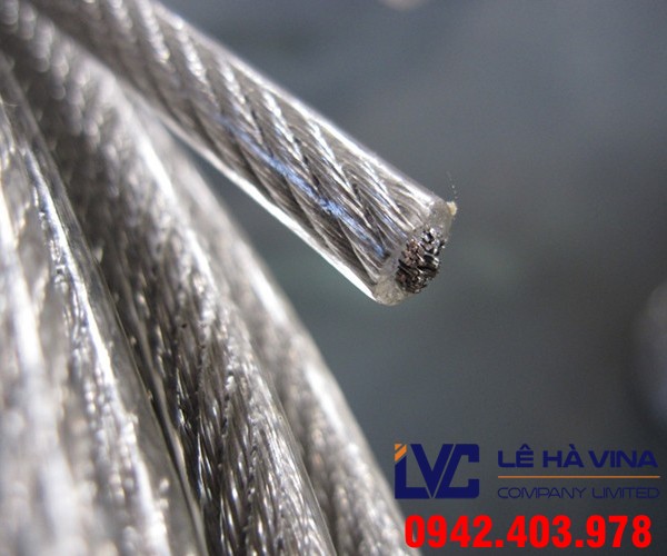 Cáp bọc nhựa, Lê Hà Vina, Dây cáp bọc nhựa, Dây cáp thép bọc nhựa, Cáp thép