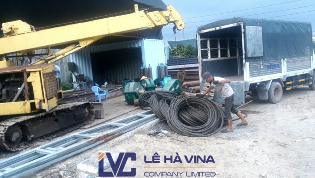 Cáp D36, Cáp thép, Sản phẩm cáp thép, cáp D36 của Hàn Quốc, thép cacbon, Công ty TNHH Lê Hà Vina, Giao cáp D36 cho nhiệt điện Trà Vinh