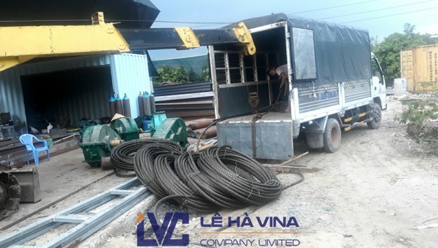 Cáp D36, Cáp thép, Sản phẩm cáp thép, cáp D36 của Hàn Quốc, thép cacbon, Công ty TNHH Lê Hà Vina, Giao cáp D36 cho nhiệt điện Trà Vinh