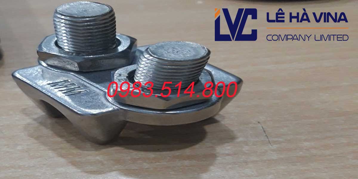 Chất liệu được sử dụng để làm loại ốc siết cáp là inox 304